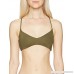 O'Neill Women's Salt Water Solids Halter Bikini Top Olive B074HDSM9Q
